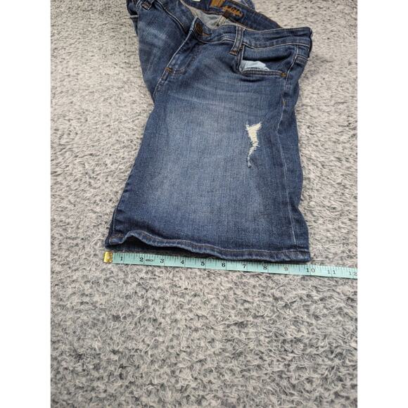Kut From The Kloth Shorts Women 6 Blue Katy Boyfriend Distressed Casual Stretch - Picture 8 of 9